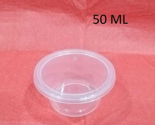 50 ml Plastic Pressfit round container