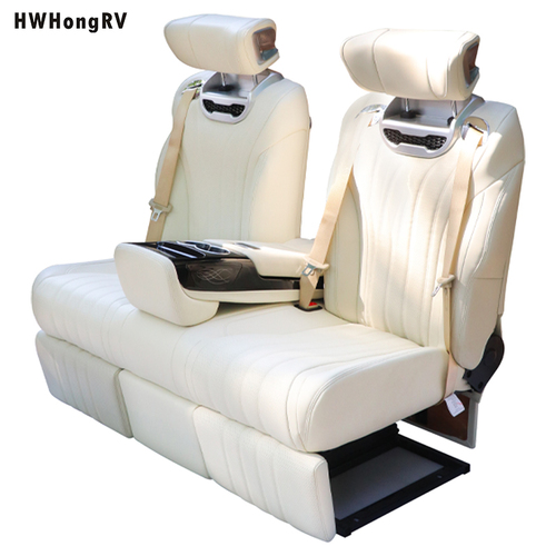 Comfort Central Armrest Color Customized Luxury Leather back Sofa Seating Interior Tuning MPV VAN RV Limousine seat 