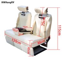Comfort Central Armrest Color Customized Luxury Leather back Sofa Seating Interior Tuning MPV VAN RV Limousine seat