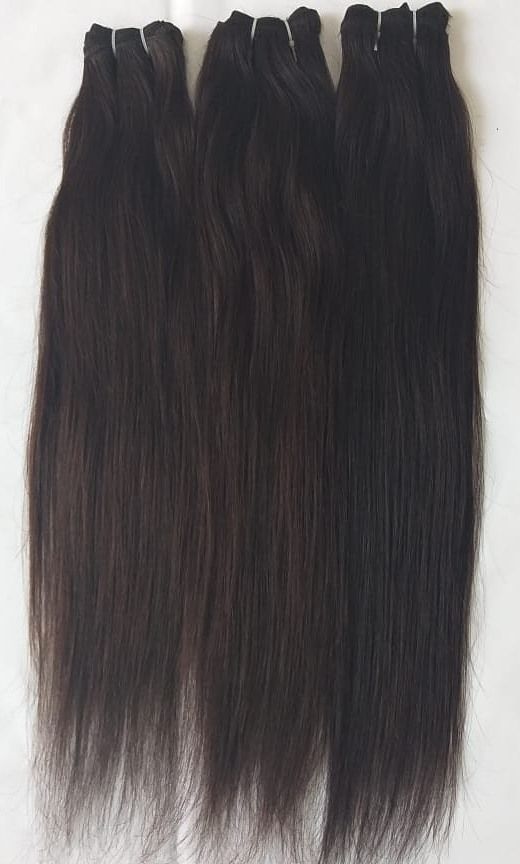 Raw Indian Temple Straight Human Hair