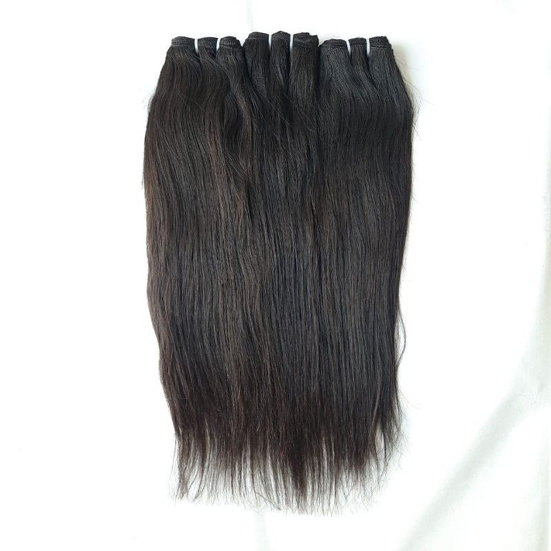 Raw Indian Temple Straight Human Hair