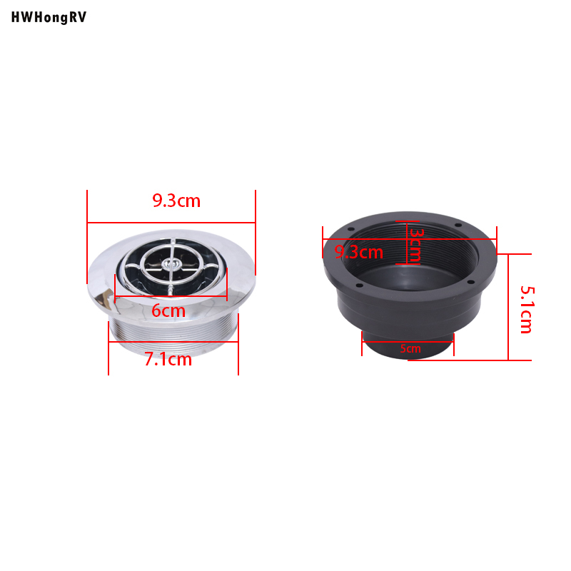 HWhongRV campervan car RV designed auto air vent with adjustable head