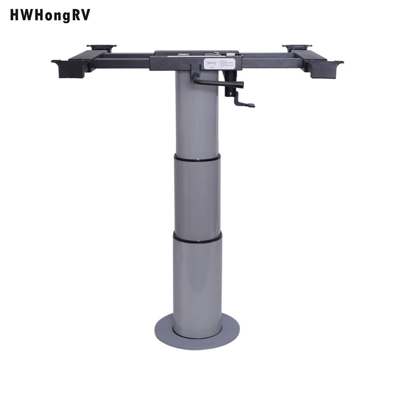 Pneumatic lift Adjustable camper table leg with sliding System for RV Picnic Table for travel trailer