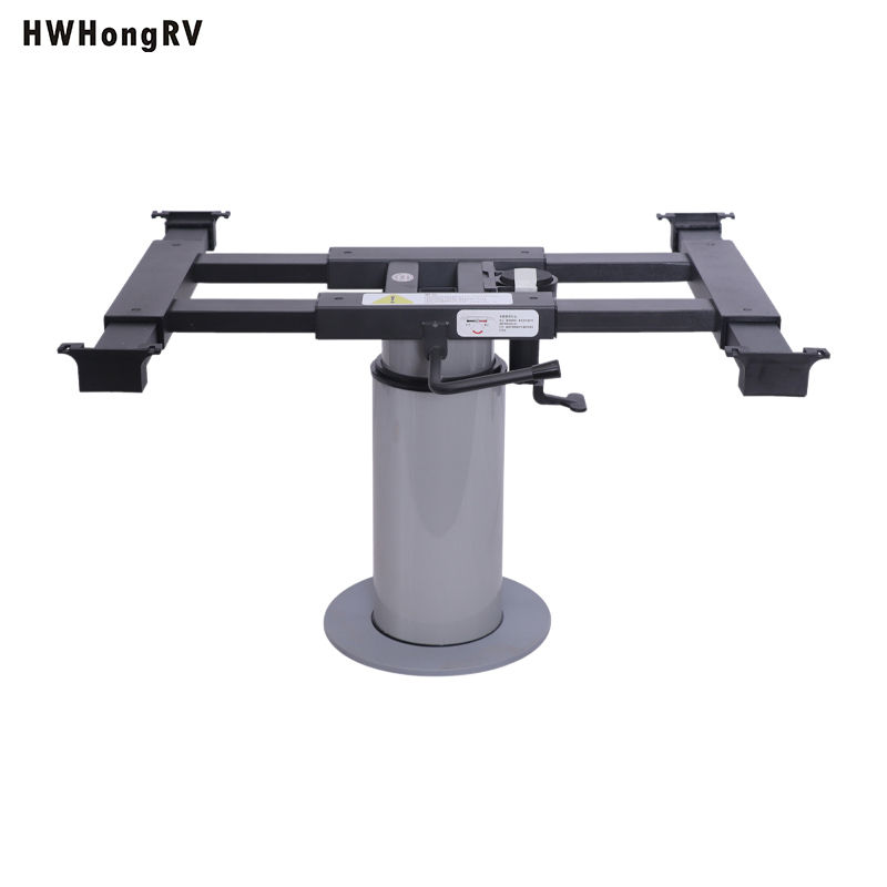 Pneumatic lift Adjustable camper table leg with sliding System for RV Picnic Table for travel trailer