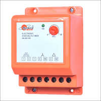 Electronic Star Delta Timer - Stainless Steel, 220-440 Volt Voltage | Orange Color, Standard Design, Electronic Electromechanical Timer For Industrial Usage