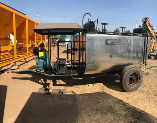 Trolley Mounted Bitumen Sprayer - 3.0 Tons Capacity 5HP Compressor 8HP Diesel Engine New 820 JK Tyre | Metal Body Semi-Automatic Operation 1 Year Warranty Human Machine Interface