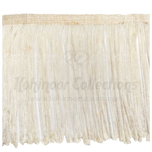 Knitted Rayon Silk Natural Fringe Lace