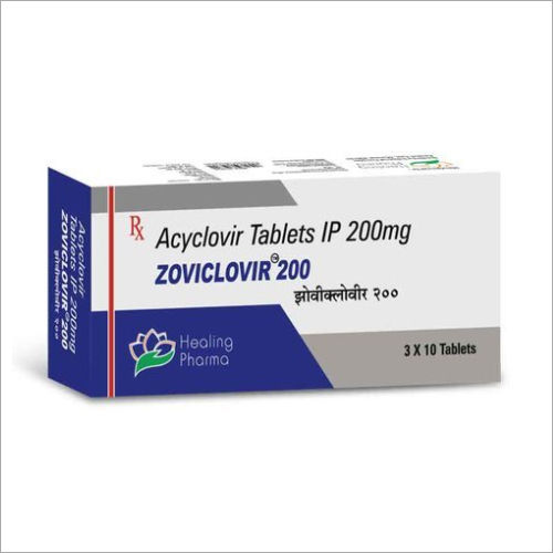  ज़ोविक्लोविर 200Mg एसिक्लोविर टैबलेट आईपी सामान्य दवाएं