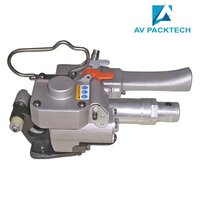 Pneumatic Pet Strapping Machine - Steel Material, Automatic Operation, Gray Color | PLC Control for Efficient Packaging Solutions