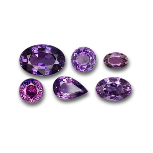 Round Brilliant Cut Synthetic Purple Sapphire Gemstone