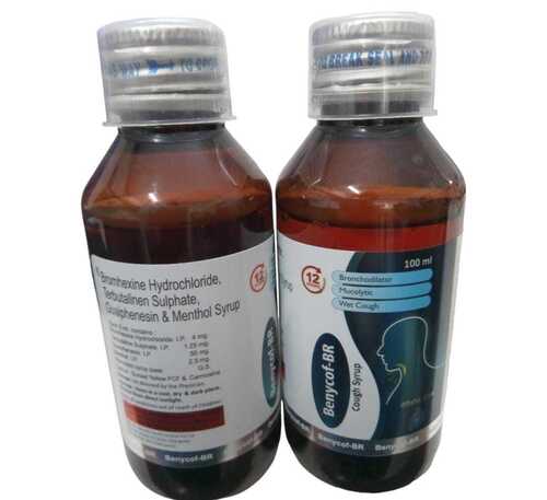BENYCOF BR - Glass, 100ml, Amber | Cough Relief, Expectorant Action, Mucus Thinning, Fast Relief, Soothing Effect