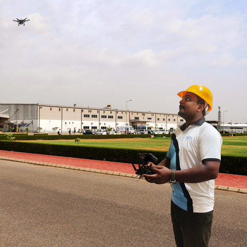 Industrial survey using drones