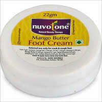 Nuvotone Mango Butter Foot Cream - Natural Purity 100%, 22 G Plastic Container | Safe For Normal Skin, 2-year Shelf Life