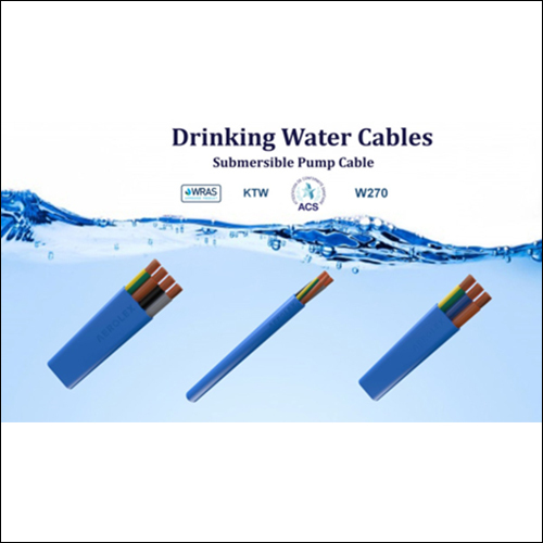 Electric UL 83 Drinking Water Flat Submersible Pump Cables