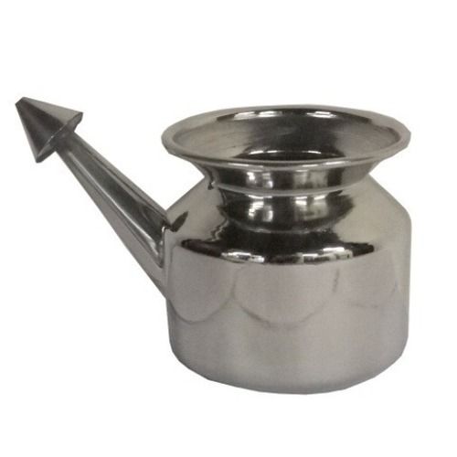 Stainless Steel Neti Pot - Ergonomic Design, Hypoallergenic and Easy to Clean