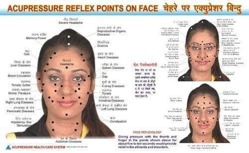 Face Reflexology Chart