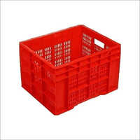 Red Perforated Plastic Crates