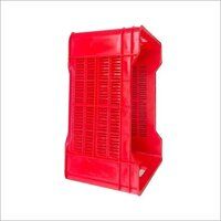 Red Plastic Milk Crates