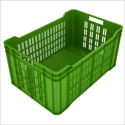 Green Plastic Vegetable Crate