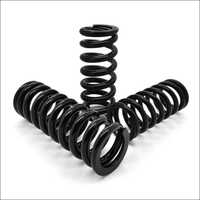 Helical Compression Spring - Mild Steel, Polished Finish | Energy Storage And Motion Transfer Solution