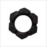 40mm Chuck Nut - Carbon Steel, Hexagonal Head Shape, Black Color | 2-3 Years Warranty, Ideal For Industrial Applications