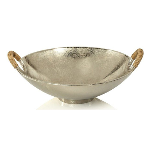 Aluminium and Jute Nickel Plating Bowl