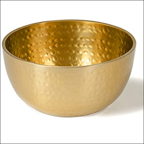 Aluminium Gold Plating Bowl