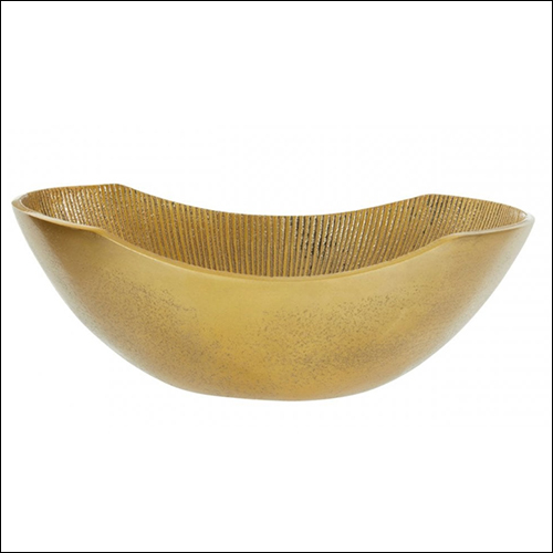 Aluminium Raw Gold Plating Bowl