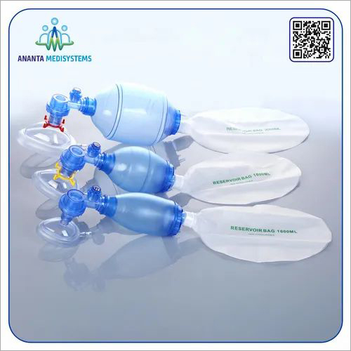 Resuscitator Ambu Bag Color Code: Transparent