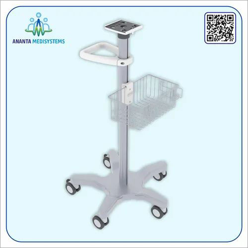 Monitor Trolley With Basket Application: Hospital