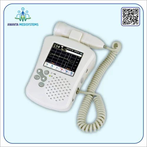 Fetal Doppler - AC 220 Power | Suitable For OB/ GYN and Cardiac Imaging, White Color Code, Designed for Hospital Use