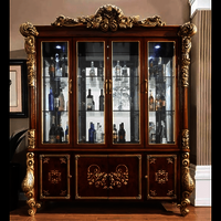 Wooden Glass Almirah