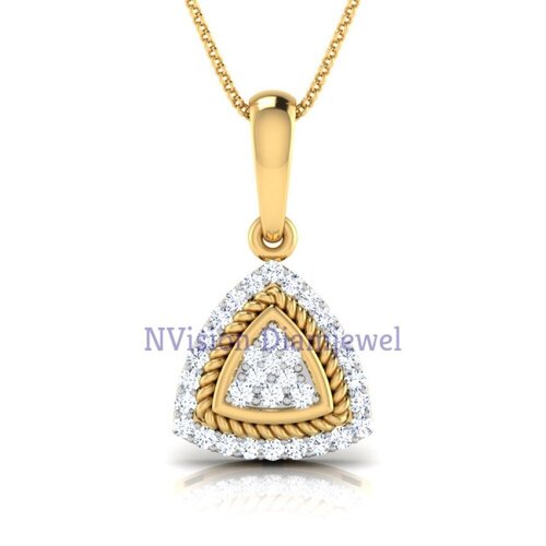 Triangular Diamond Pendant