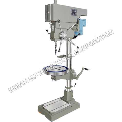 Pillar Drilling Machine - Stainless Steel, 8 Speed Heavy Duty, Gray | Semi-Automatic, Capacity 25-32 Ton/Day, Condition: New