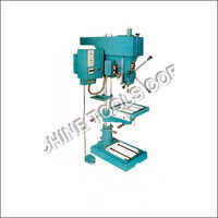 Drilling Cum Tapping Machine - 0.75 Kw Power, 20 Mm Size, 215 Mm Radius, Semi-automatic | Blue Painted Surface, Ideal For Steel, Versatile Application