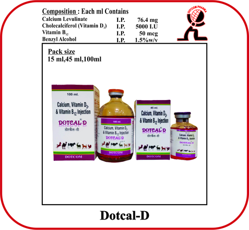 Calcium Levulinate   Brand - DOTCAL-D - 100ml