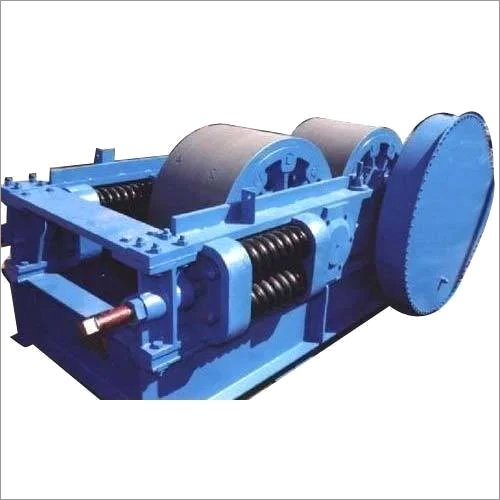 Blue Industrial Roller Crusher