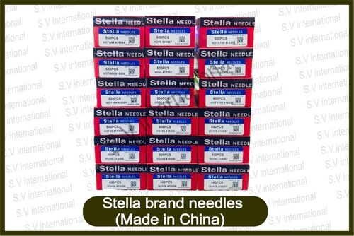 Stella brand needles made in china at better than best prices ever.   Vota a65.41 and vota and vo 105.41 needles from Stella Brand Made in China