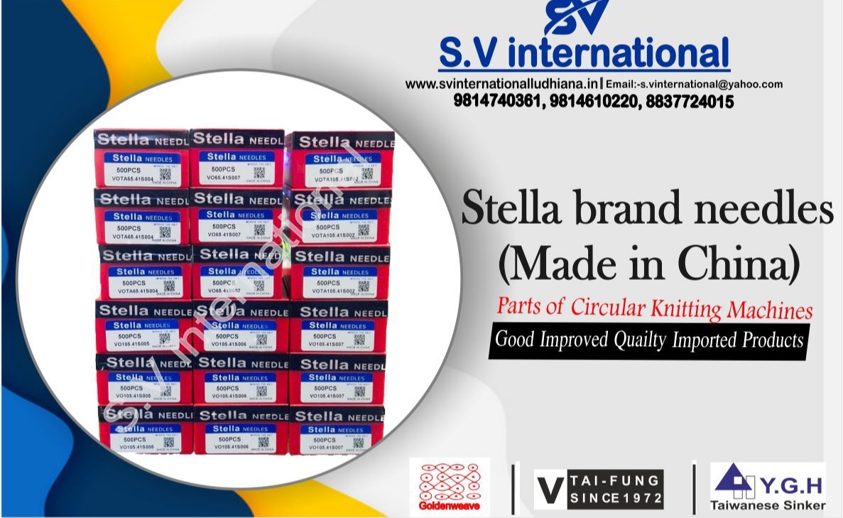 Stella brand needles made in china at better than best prices ever.   Vota a65.41 and vota and vo 105.41 needles from Stella Brand Made in China