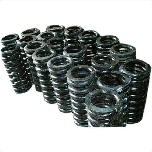 Black Steel Coil Spring - Surface Finish: Polished