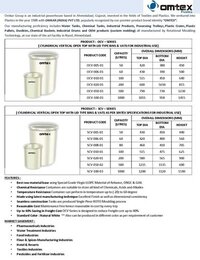 Dosing Tank Open Top Cylindrical Container With Lids Omtex