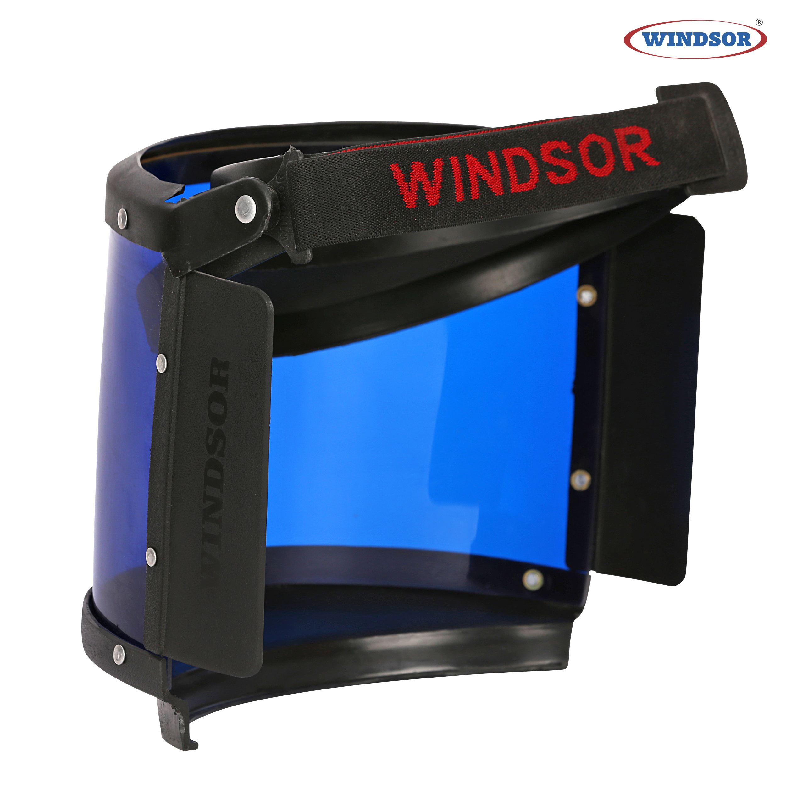 6 x 12 Inch Windsor Heat Resistance Face Shields With Elastic Cobalt Blue