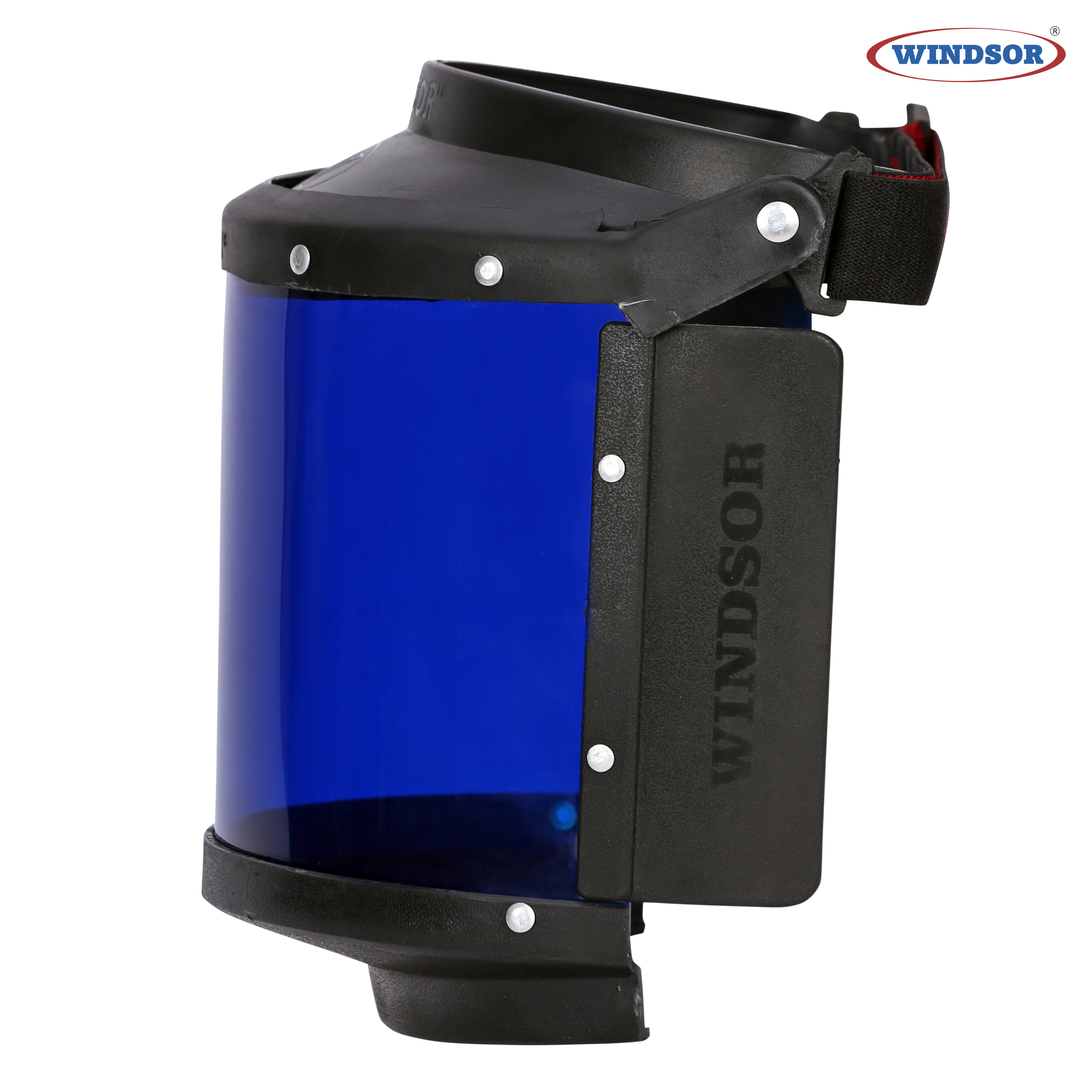 6 x 12 Inch Windsor Heat Resistance Face Shields With Elastic Cobalt Blue