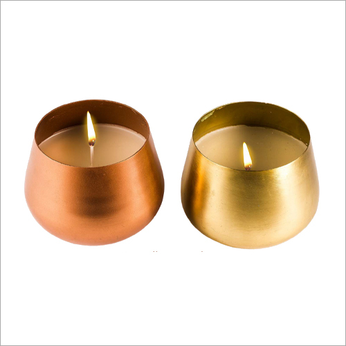 Soy Wax Container Candle Metal Pot