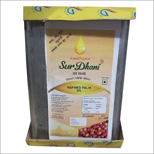 15 Ltr Sur Dhani Refined Palmolein Oil - First Class Grade, High Purity, Refined Fractionated Oil for Bakery and Savories