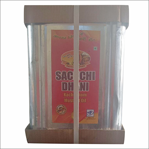 15 Ltr Suchi Dhani Kachi Ghani Mustard Oil - Refined Fractionated Oil | First Class Grade, High Purity, Ideal for Commercial Use