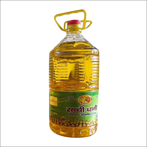 5 Ltr Suchi Dhani Refined Soyabean Oil - Unadulterated High Purity Fractionated Oil | Mild Flavor High Smoke Point Longer Shelf Life Aromatic