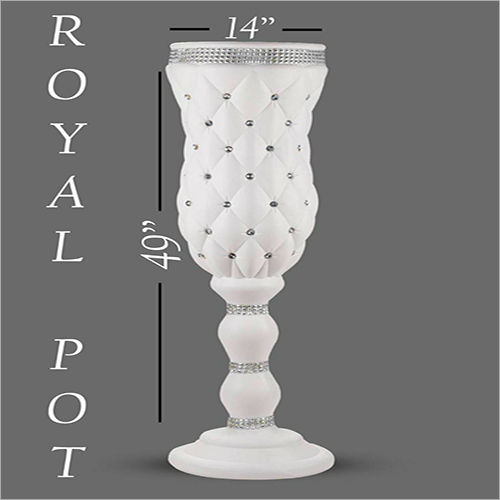 White Big Royal Pot 49 Inch