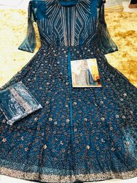 Women Net And sequence And Stone Work Gowns...