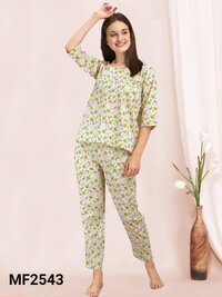 Women Mesmora Khadi Night Dress...